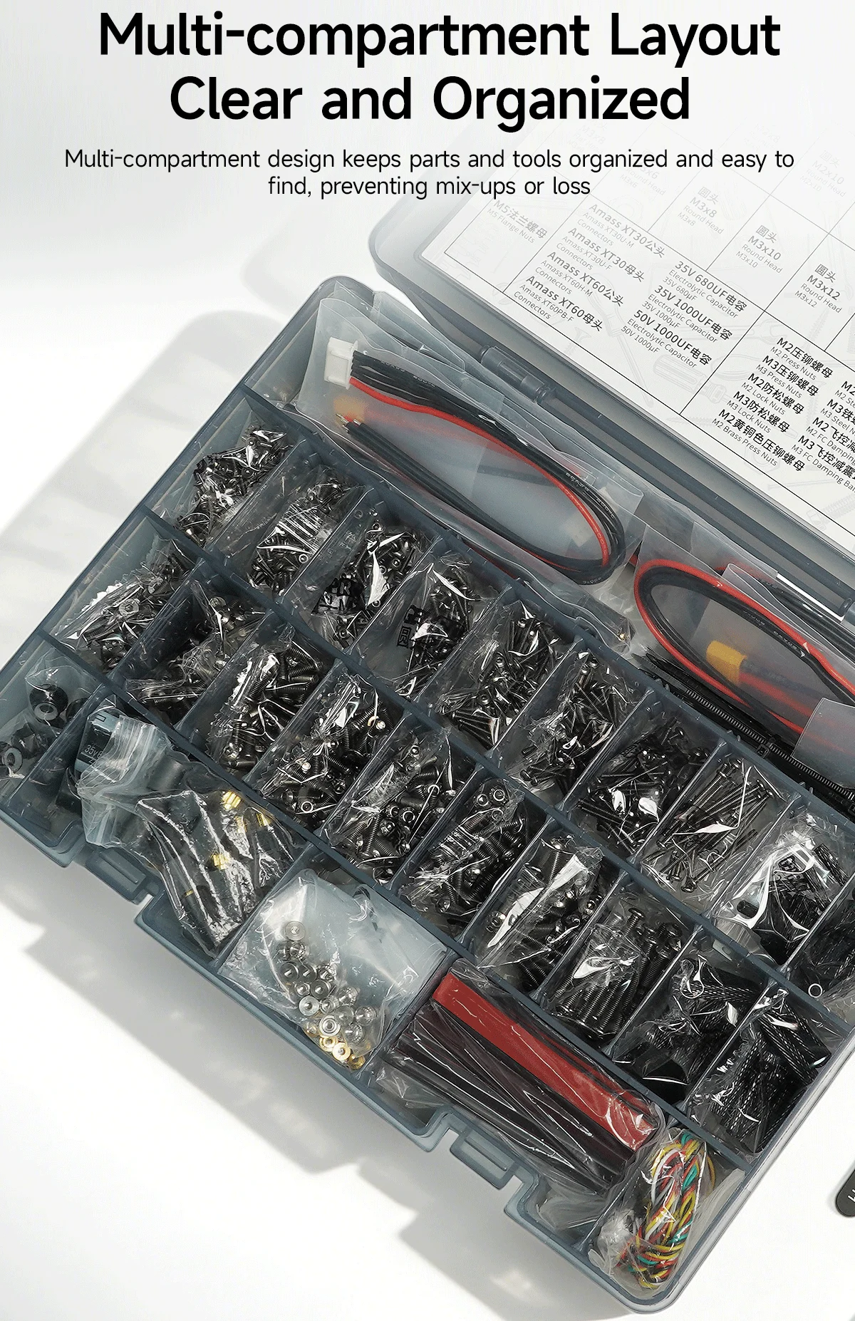 GEPRC FPV Hardware Parts Pack for Quadcopter Frame Building & Repair Drone Acces