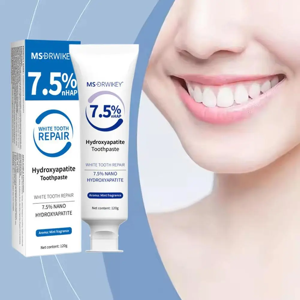 Hydroxyapatite Toothpaste 1pcs for Plaque Removal Stain Cleaning Oral Hygiene Whitening Fresh Breath and Brighter Teeth