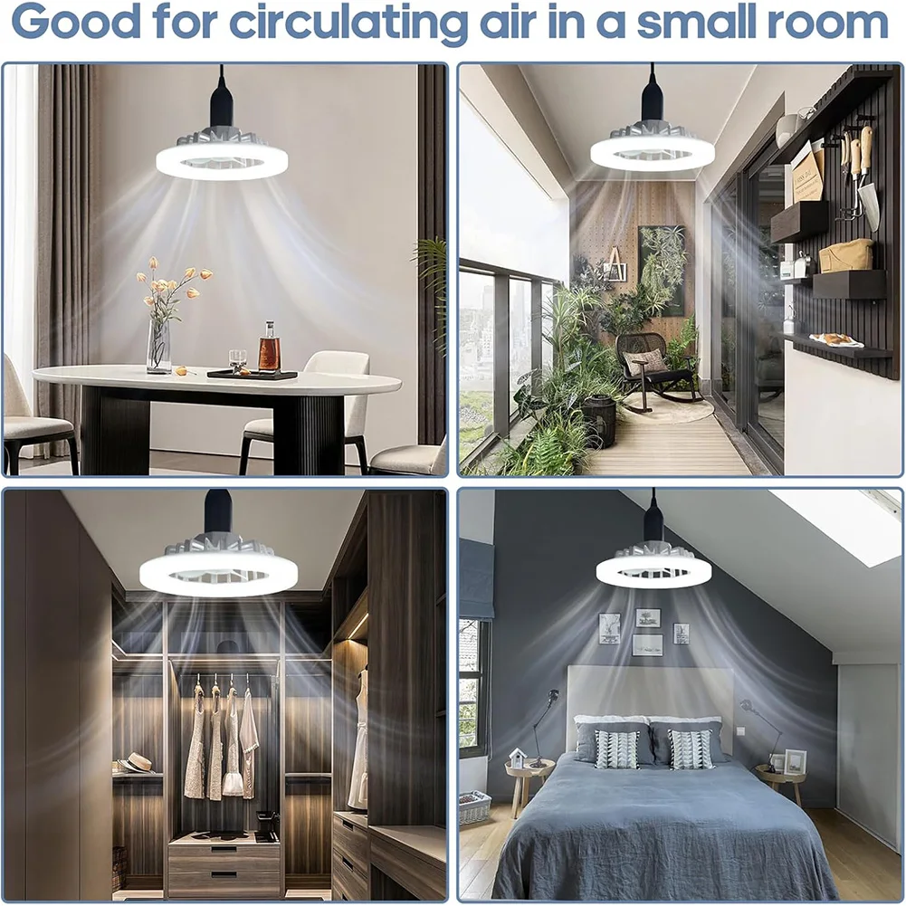 Dimmable LED Ceiling Fan Light with Remote Control