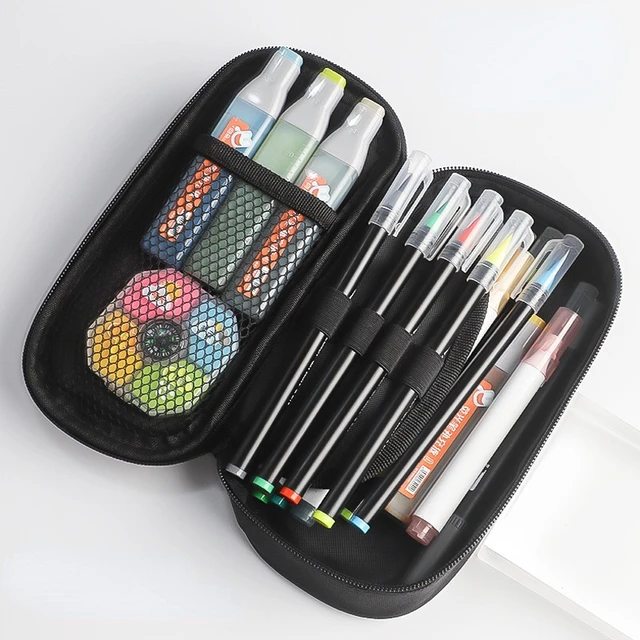 Kawaii Cute pokemon Large Pencil Box Stationery Box Cosmetic Bag Cosmetic Bag Anime Pikachu Children's Gift Toys 2