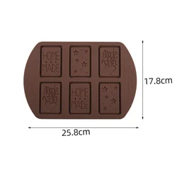 Silicone Multi - Pattern Chocolate Baking Mold for Creative Desserts and Biscuit Cakes (26 18 0.5cm)