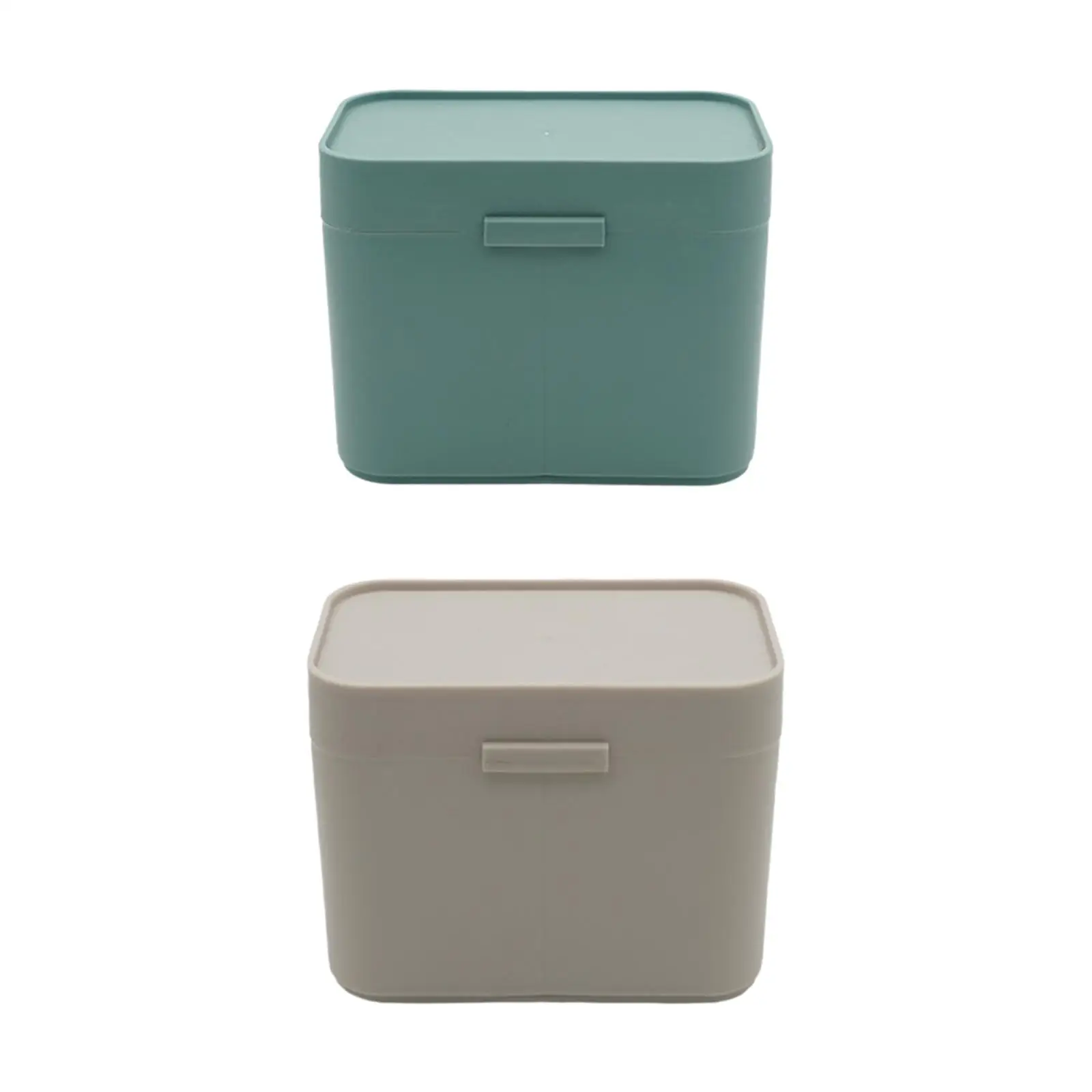 

Cotton Pads Holder with 2 Sections Cotton Swab Balls Box for Home Woman Gift