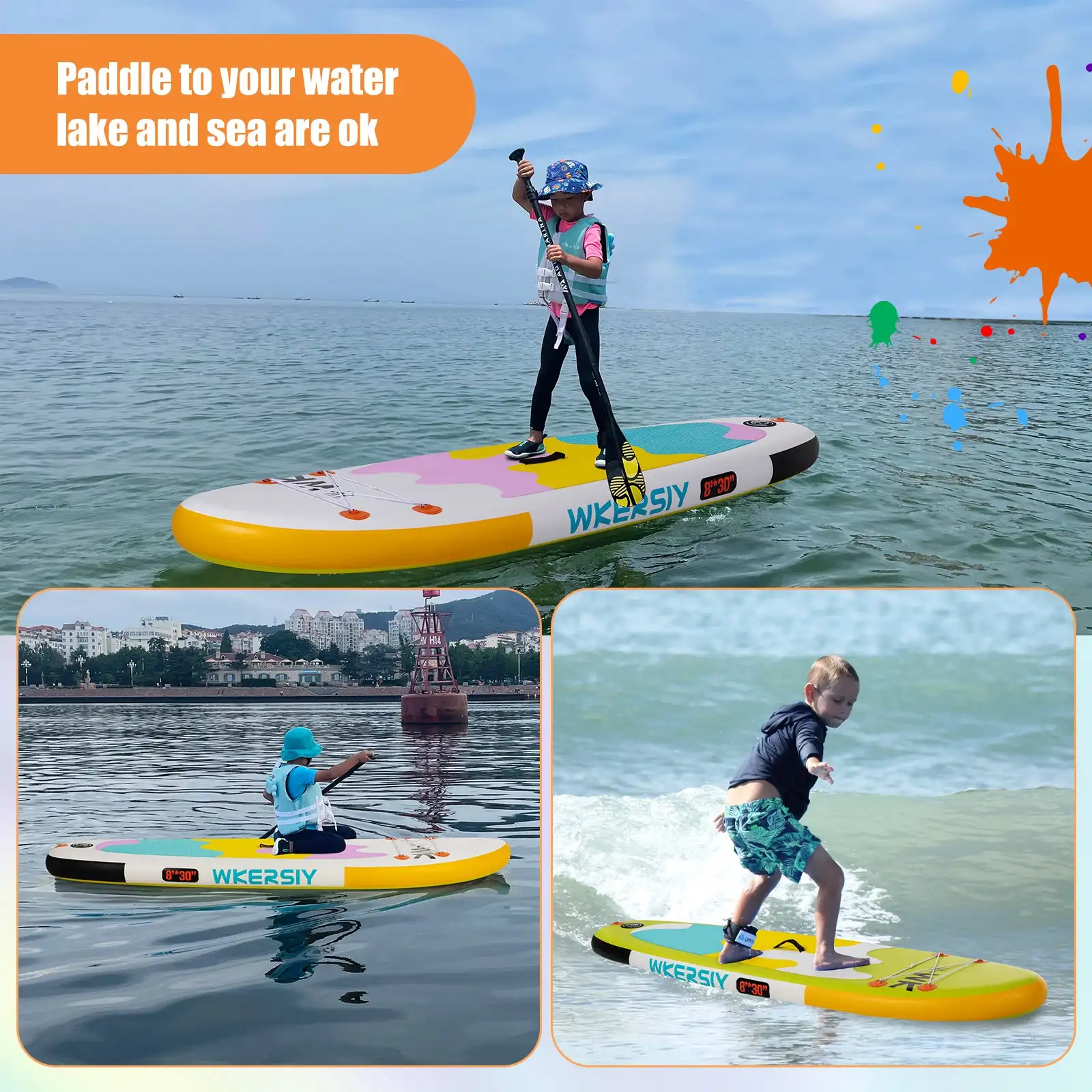 Kids Ultra-Stable Youth Stand-Up Paddle Board 5