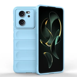 Shockproof Liquid Silicone Phone Case - Durable Protection with Enhanced Grip for POCO F6 (Light Blue)