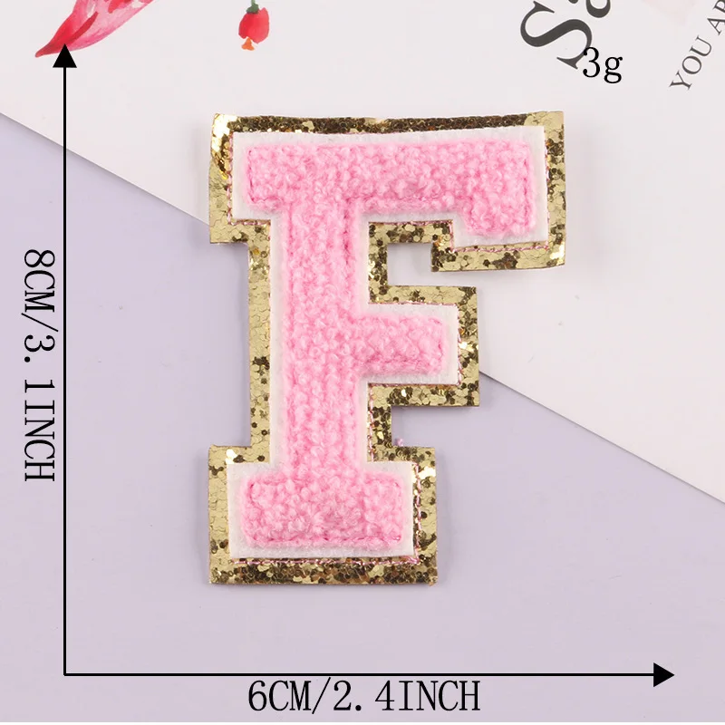 Patch Letters for Clothes - Alphabet Sticky Letter Emblems for DIY Jackets, Bags, and Clothing Projects
