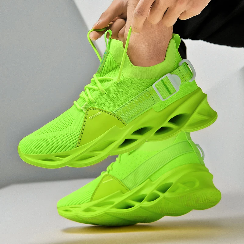 

Men Women Autumn Summer Air Tenis Blade Sport Running Shoes Outdoor Jogging Sneakers Male Soft Athletic Trainers Grey Footwear