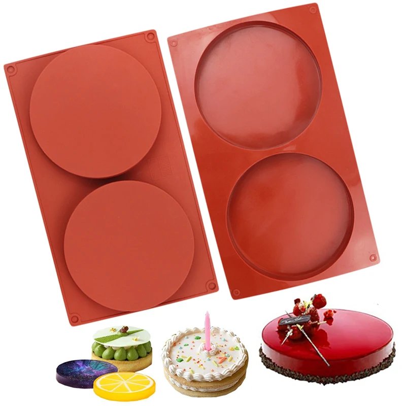 2 Holes Cylinder Silicone Mold – Cake, Pastry, Jelly, Pudding, Soap, Ice, Muffin, Bread... - SKU CCM01647 - UGI Packaging