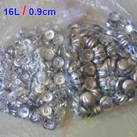 500pcs 16L 0.9cm 18L 20L 24L 30L 32L 36L 40L DIY handmade Fabric Button Bread Shape Round Fabric Covered Cloth Button Metal Back 1