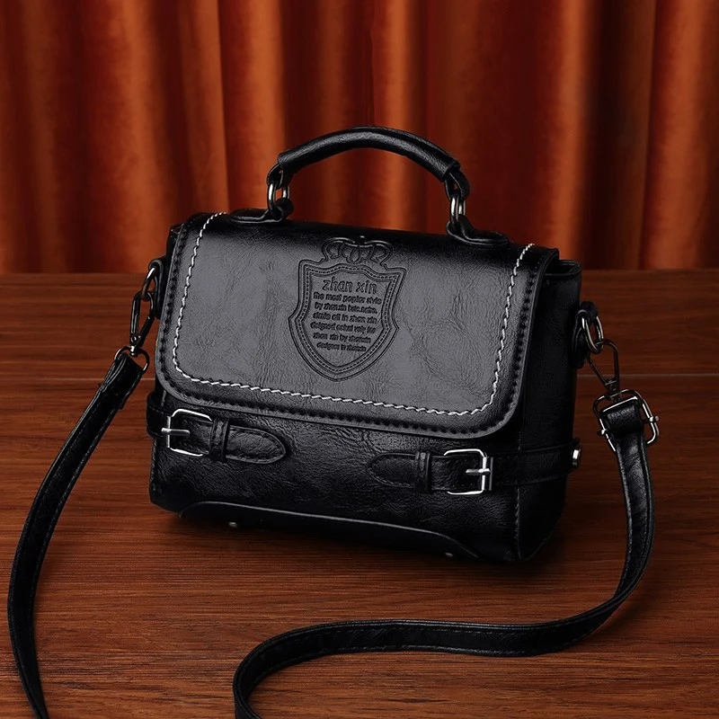

Women Small Handbags Shell Lock Solid Color Shoulder Bags Pu Faux Leather Crossbody Bag Wide Strap Female Tote Messenger Bag