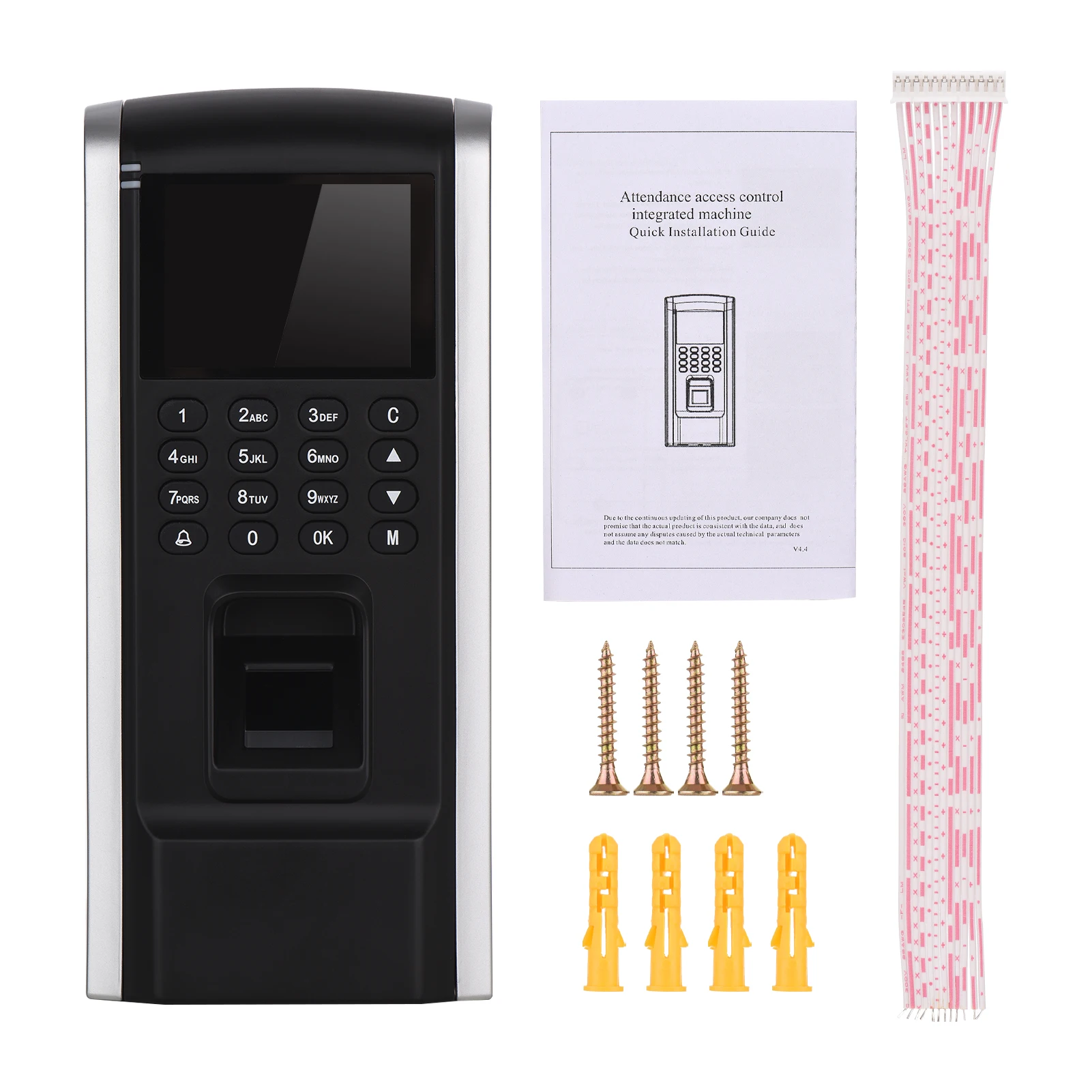 Fingerprint Access Control Time Attendance Machine Employee Checking-in Recorder Fingerprint/Password/ID Card Recognition