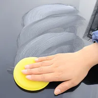 1/2/5Pcs Car Foam Sponge Wax Applicator Cleaning Detailing Pads Car Waxing Polishing Pad 10cm Car Wash Care Cleaning Kit 3