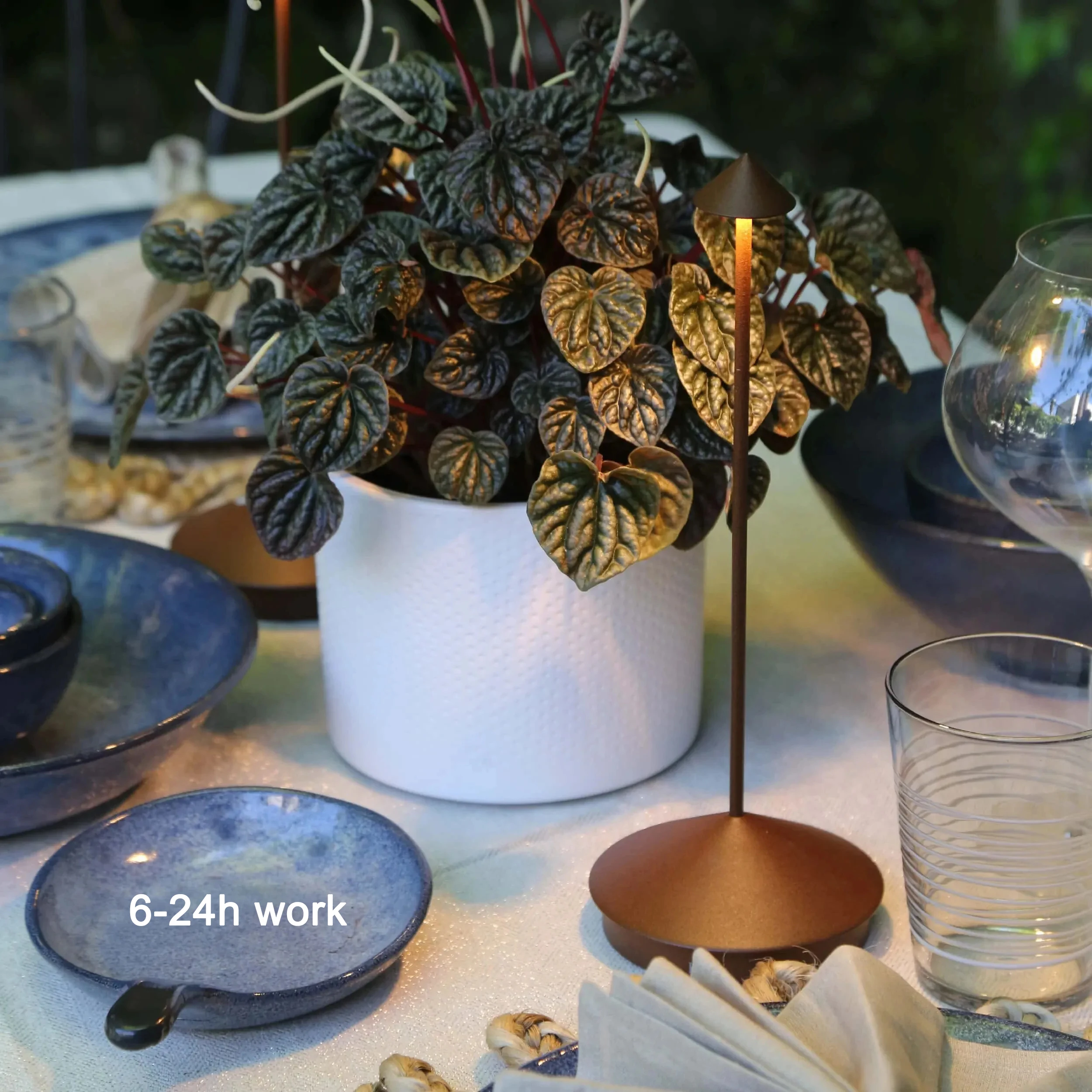 Type-C Rechargeable Table Lamp Creative Dining Touch Led Hotel Bar Coffee Pina pro Table Lamp Lampada Da Tavolo Decorative Lamp 2