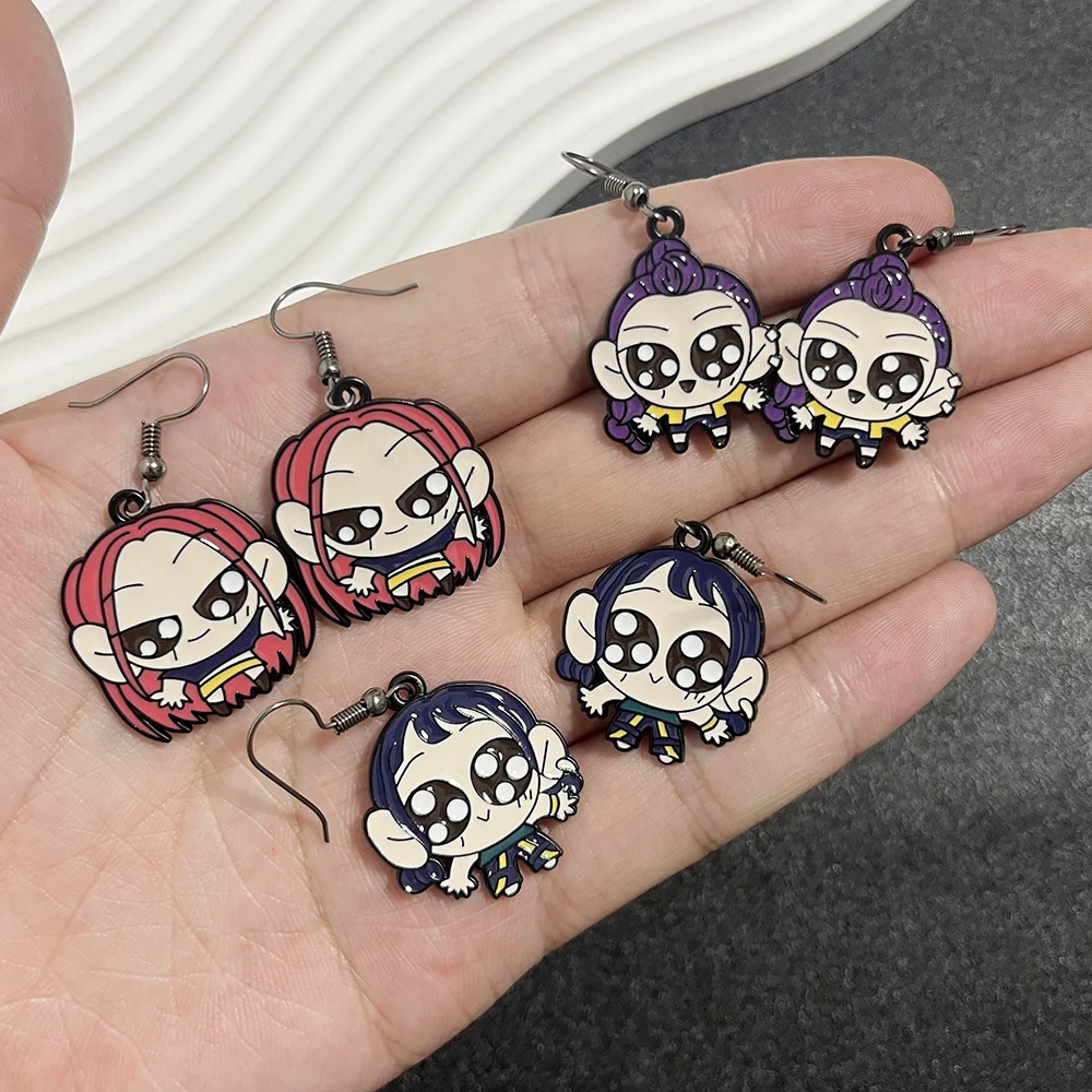 Orecchini K-Pop Hun-Trix A Tema Demone - Accessorio Per Fan, Ragazze E Donne, Stile Bohémien