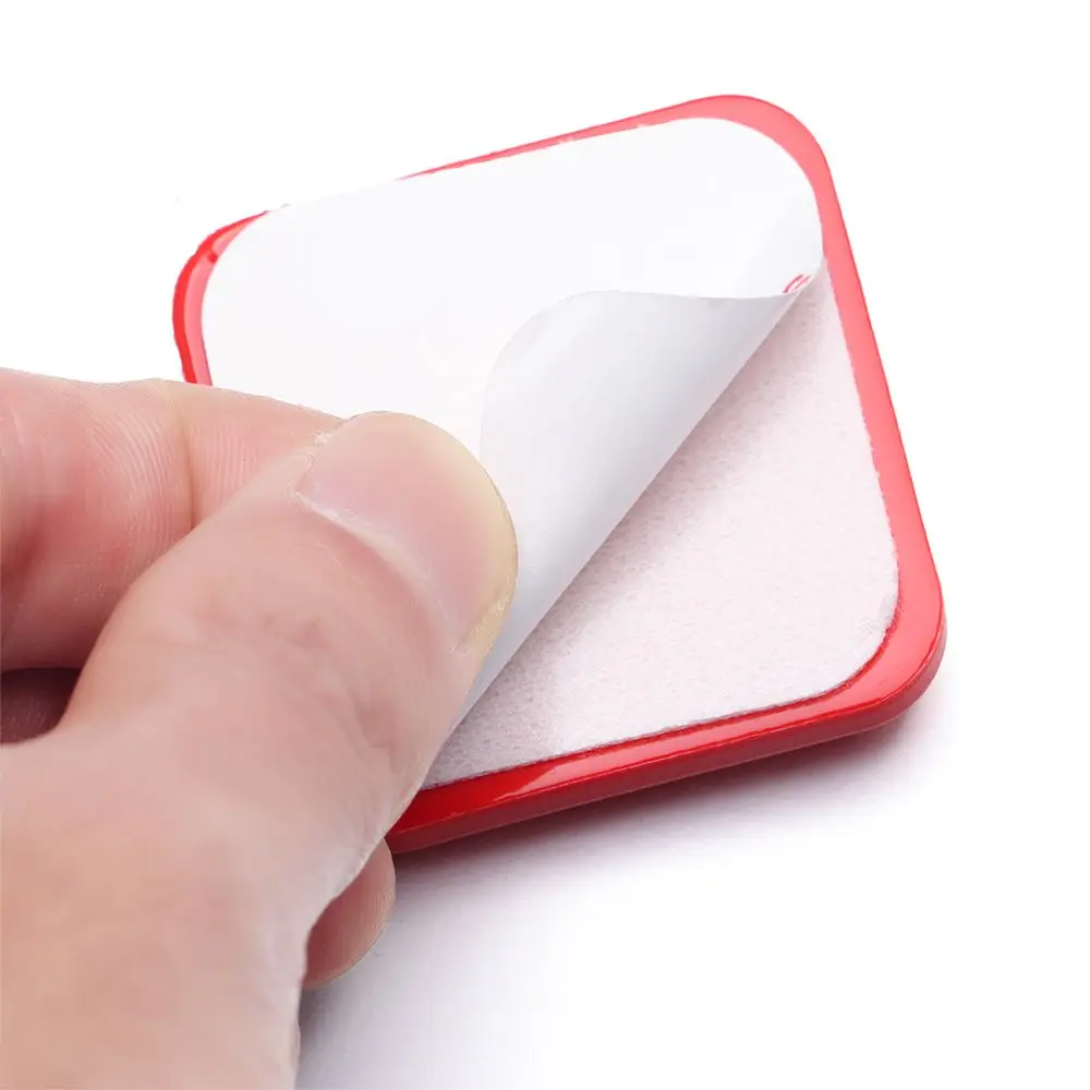 4.5cm square silicone mute door stopper self adhesive anti-collision pad door handle bumper wall furniture protector