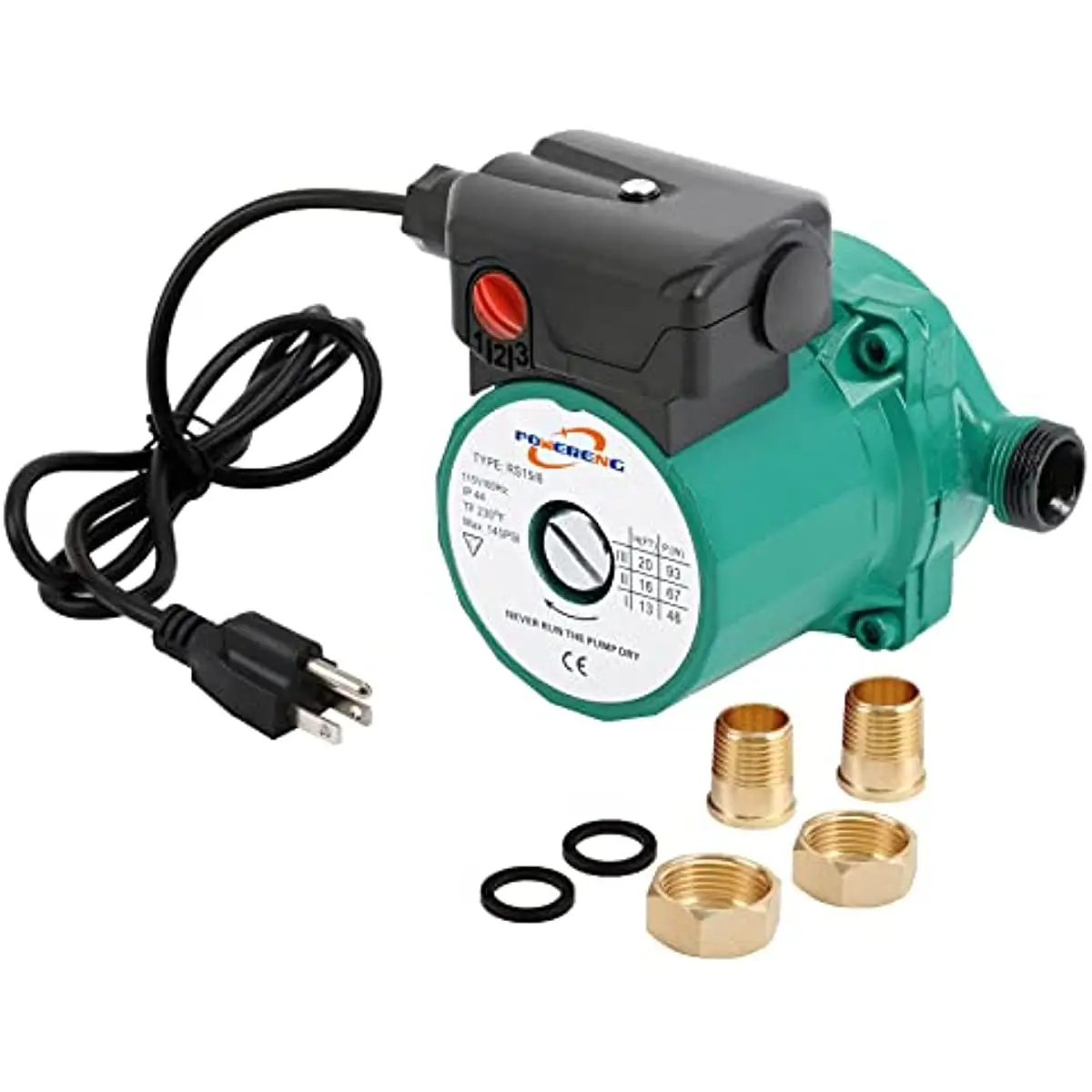 Tdrforce 115v Hot Water Circulating Pump 3/4 Npt 3-speed Hot Water  Recirculating Pump For Solar Heater/faucet - Pumps - AliExpress