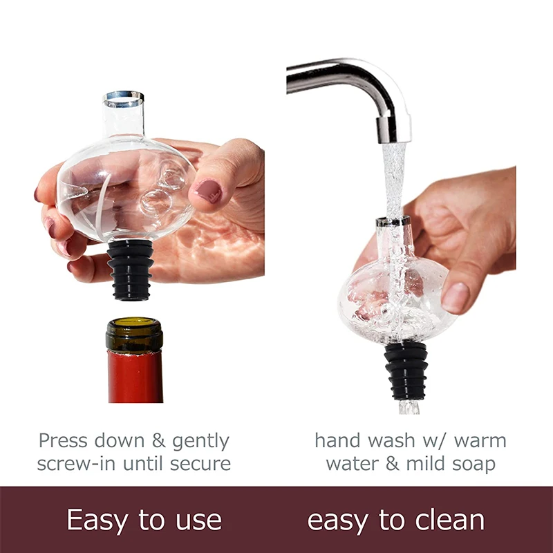 Wine Aerator Pourer Decanter Spout For Red White Rose