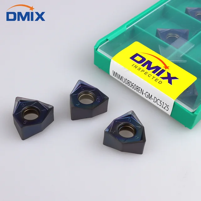 DMIX MFWN 90 gradi MFWN90 taglio pesante esagonale bifacciale Testa di fresa WNMU 0806 inserto disco fresa 3