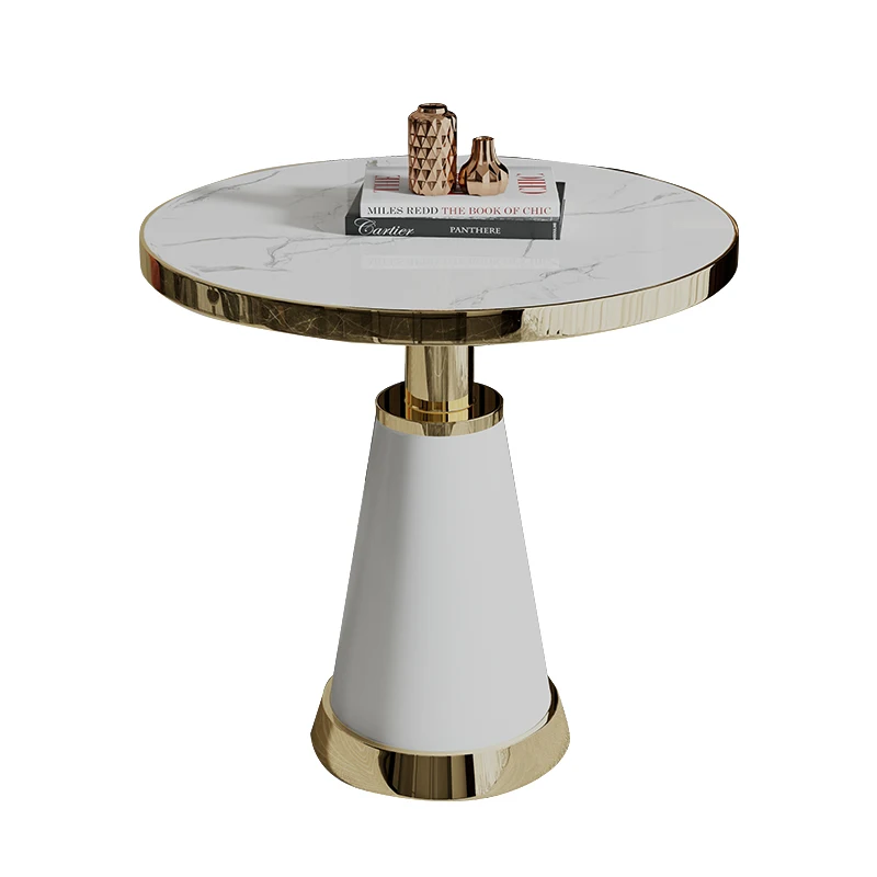 

XL Light Luxury Stone Plate Negotiation Table and Chair Combination Small round Table Leisure Reception Business Table