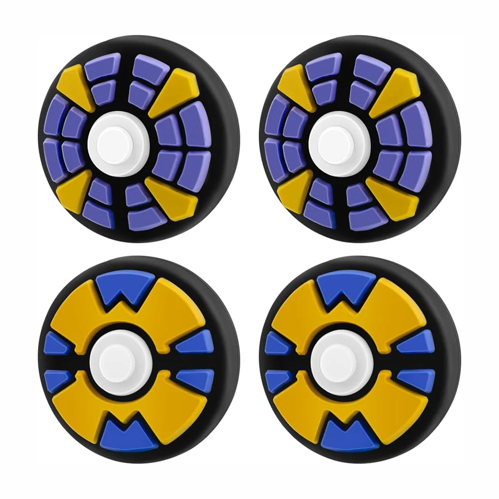 4 Pezzi Cartoon Silicone Analog Thumb Grip Caps Compatibili Con Nintendo Switch Oled/Switch Lite/Switch Joystick Cover Protettiva