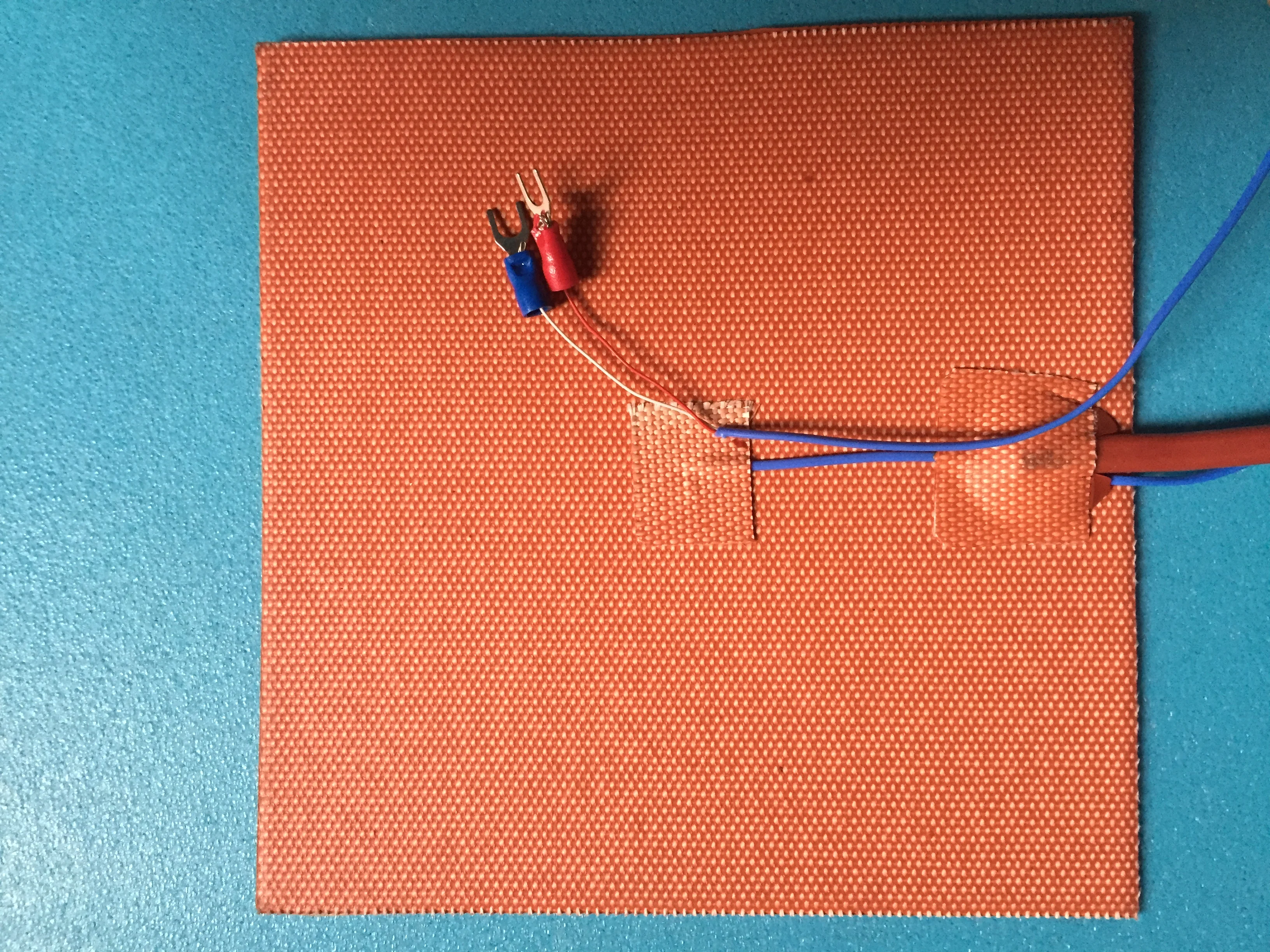

180*120mm 14V 80W +K-Type Thermocouple +80C Thermostat+3M adhesive silicone heating plate silicone heater pad