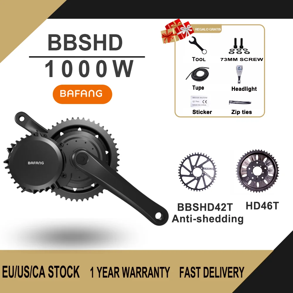 Bafang BBSHD 1000W 48V/52V Mid Drive Motor Electric Bike Conversion Kit BBS03B for Bicycle Powerful DIY EBike Engine