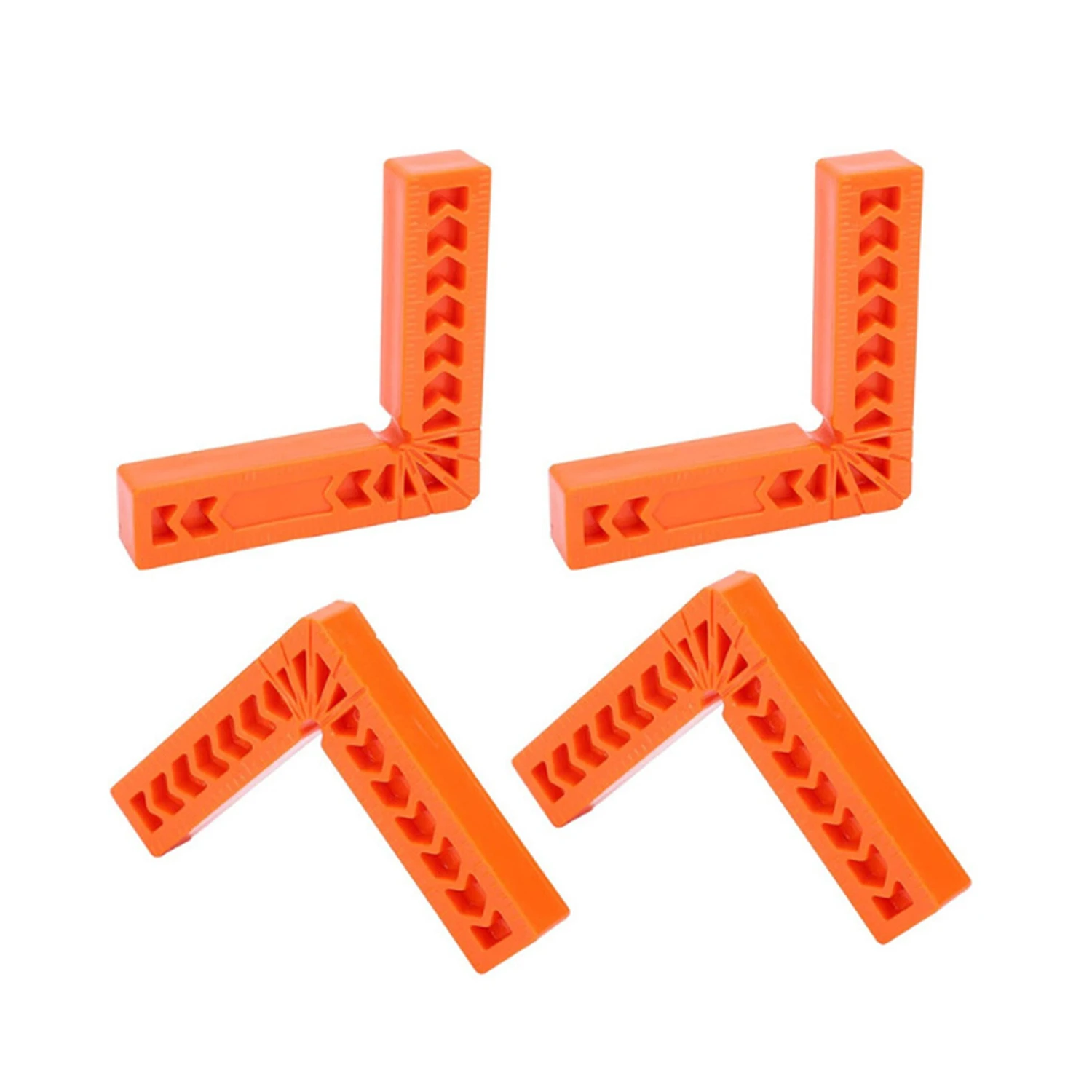 4PCS Plastic Right Angle Ruler Holder 90&deg;Auxiliary Positioner Tool Overline L-Shaped Spacer Fixed Angle Gripper Woodworking Too