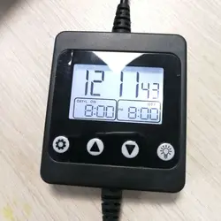 Aquarium LED Light Timer Dimmer Controller for Enhanced Aquatic Decor (WHITE)