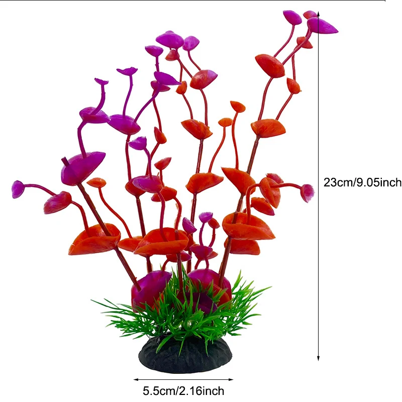 1 PC Artificial Aquarium Plants Decor Grass Underwater Aquatic Plastic Plants Ornaments For Fish Tank Aquarium Decoration fish tank ornaments fish tank decorations aquarium ornaments artificial aquarium plants