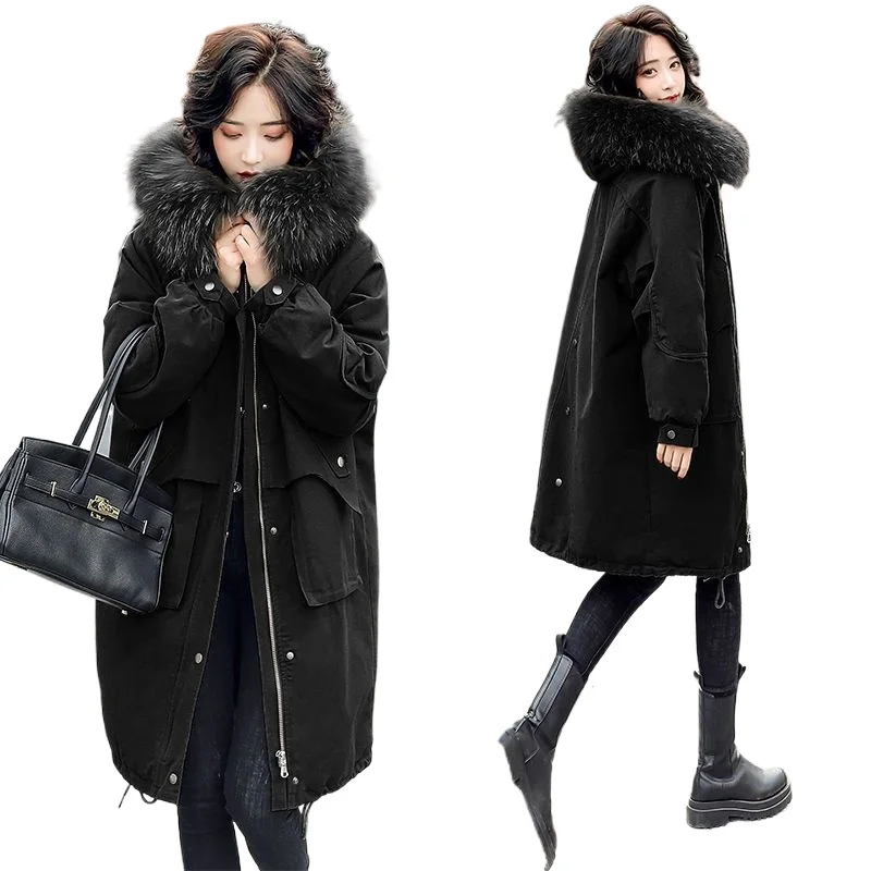 女性用ラージサイズフリースパーカー暖かい冬のコート軽量長袖ジッパー付きフード付きジャケットアウターウェア
