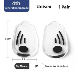 Orthopedic Silicone Insoles for Foot Alignment and Pain Relief (Transparent - M 1pair)