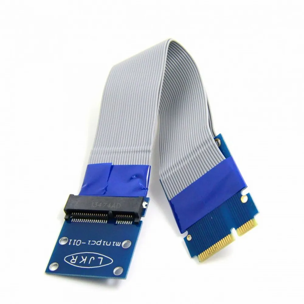 MDR 유연한 미니 PCI 익스프레스 PCI-e 카드 익스텐션, 52 핀 M-암 익스텐션 케이블 0.15M