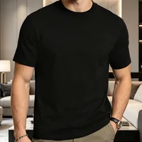 T-shirt unisexe 100 % coton à col rond, t-shirt uni en pur coton doux et respirant, haut classique décontracté à manches courtes, t-shirts d'été confortables pour tous les jours pour hommes et femmes 8