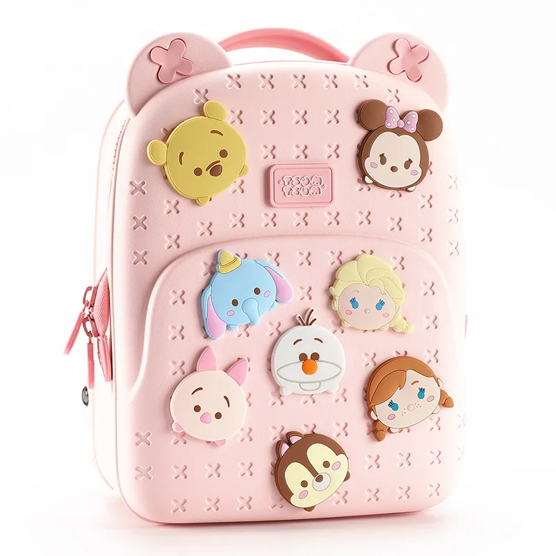 Disney Fashion Children Backpack For Boys Girls Tsum Kindergarten DIY Bag Large Capacity Kids Birthday Gifts Water Proof Mochila