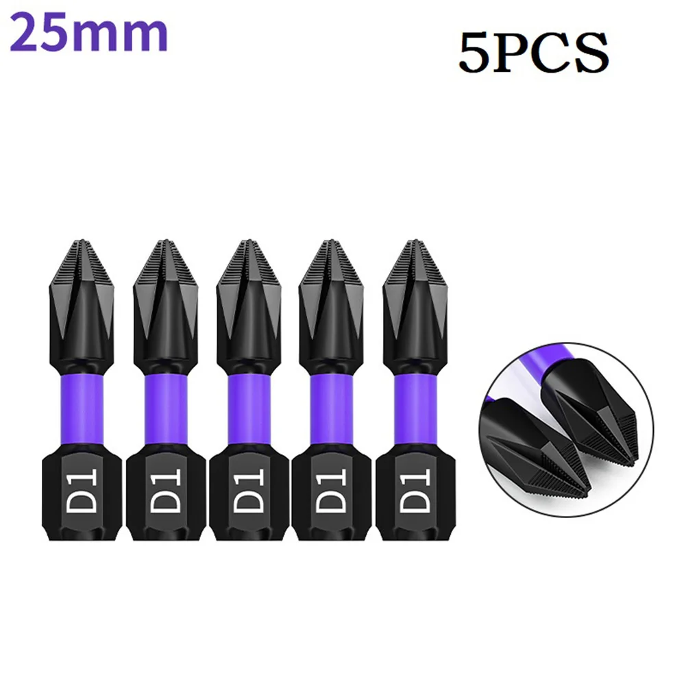 

5 шт. Нескользящие насадки для шуруповерта PH2 с магнитной головкой твердость ударное сверло 25/50/65/70/90/150 мм Нескользящие насадки для шуруповерта