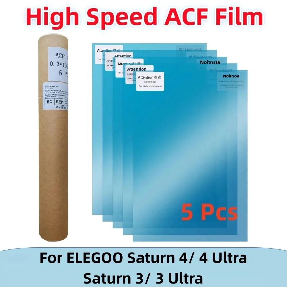 5 Stück ACF-Folie 10 Zoll 290x195x0,3mm UV-Harz Trennfolie für 3D-Drucker ACF Blatt für Saturn 3 Ultra Saturn 4 Ultra LCD 3D-Drucker