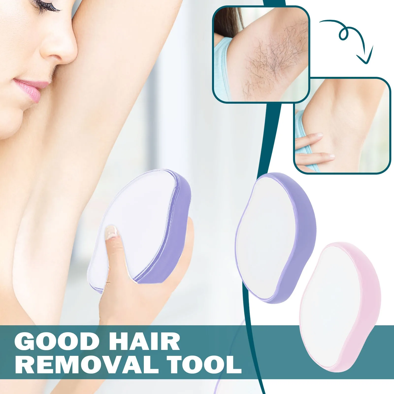 Physical Hair Removal Crystal Hair Remover Eraser Safety Epilator