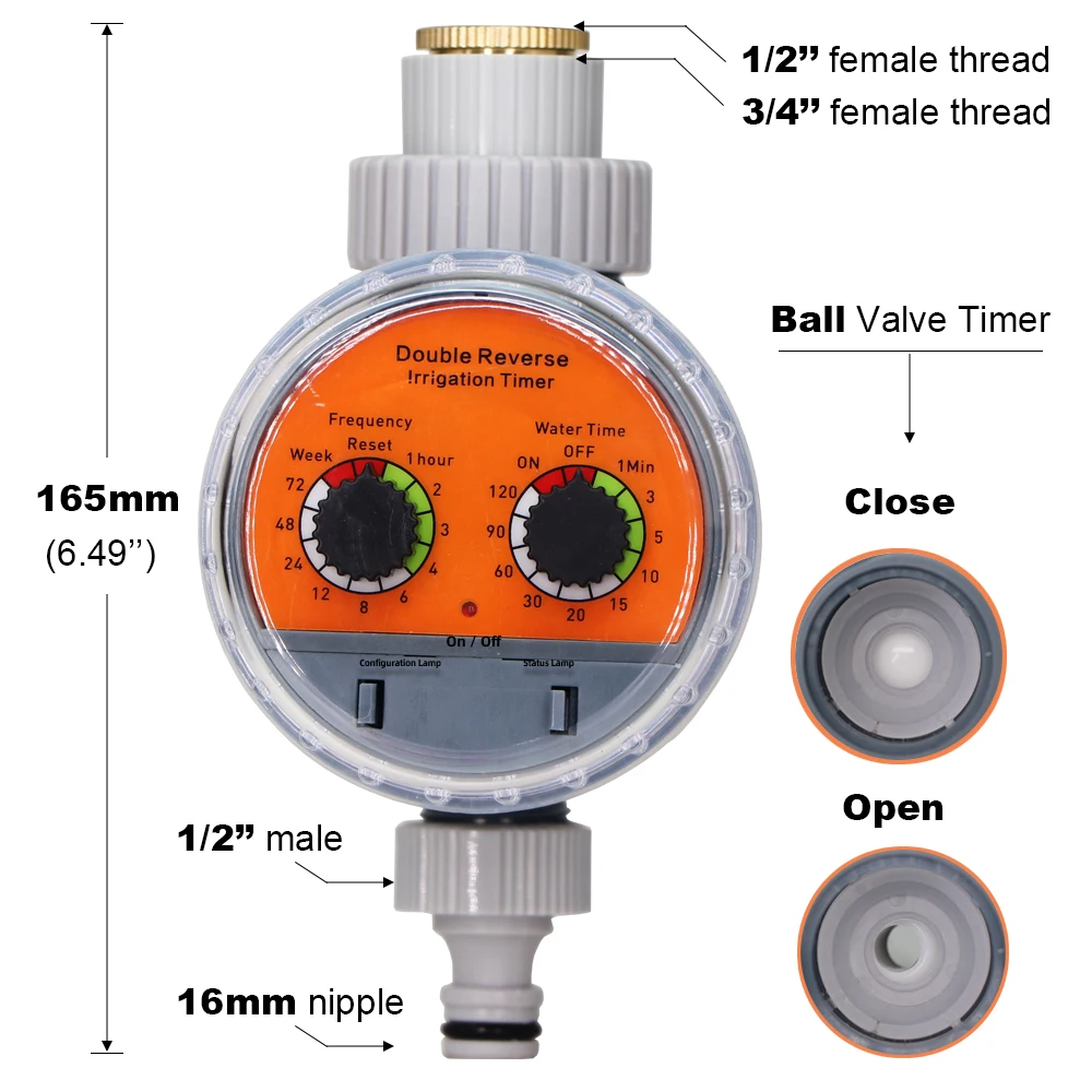 Garden Water Timer Ball Valve Timers Automatic Electronic Controller Home Outdoor Waterproof Drip Watering System Greenhouse - 2