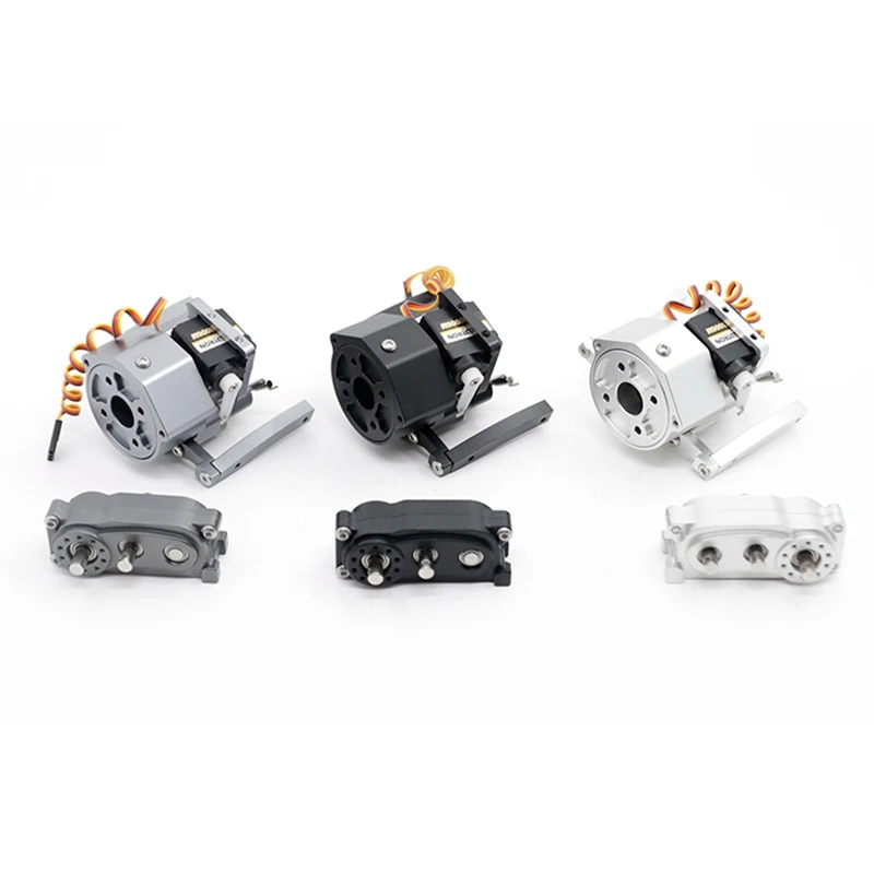 프론트 모터 Prefixal 변속 기어박스 트랜스퍼 케이스 세트, 1/10 RC 크롤러 자동차 Axial SCX10 및 SCX10 II 업그레이드 부품