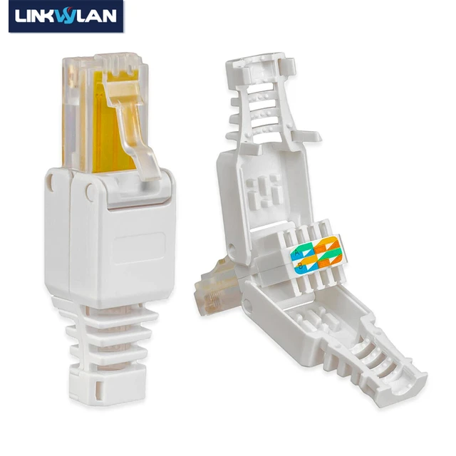 10 connecteurs réseau sans outil, prise de câble UTP, câble d'installation,  câble de raccordement, RJ45, CAT6, LAN, Cat5, Cat7 - AliExpress