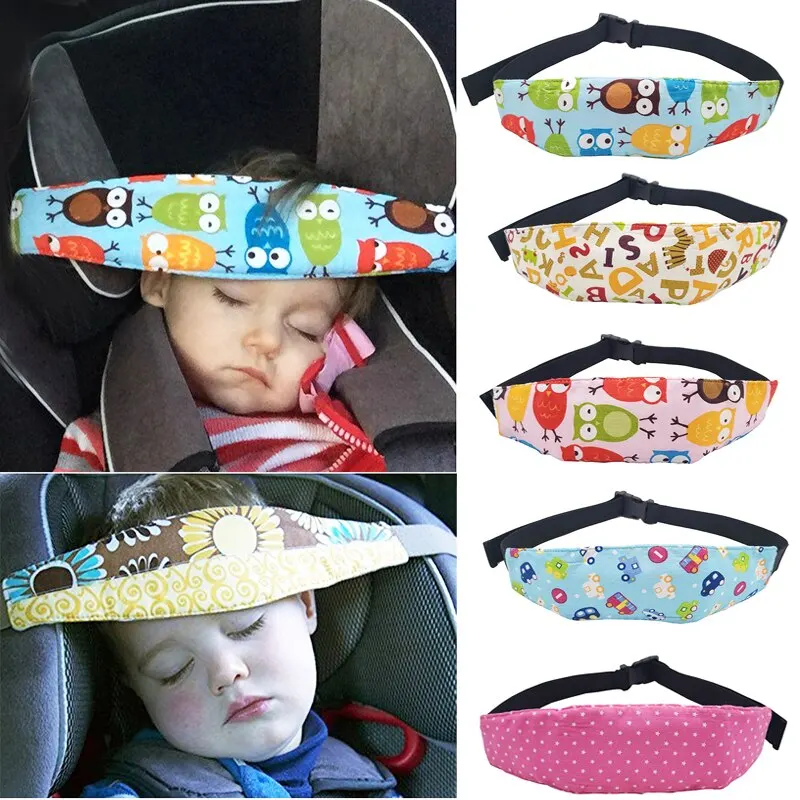 BabyCarSeatHeadSupportBeltAdjustableToddlerNeckRelief