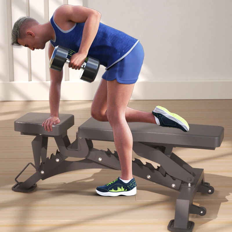 MIYAUP Multi Functional 700 Lbs Rated Bench, Adjustable Tablet Home Dumbbell Professional Fitness Chair