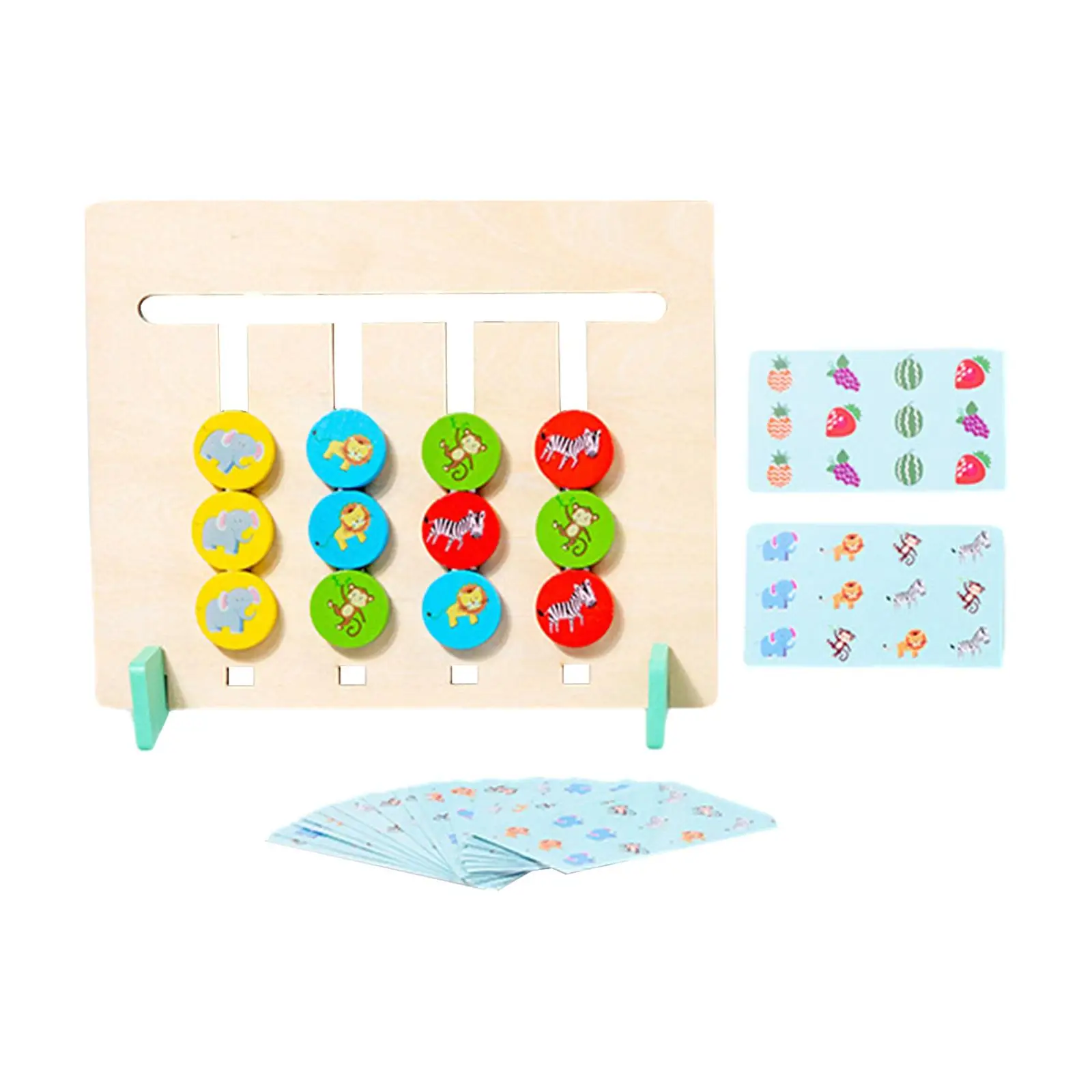 Color Matching Slide Puzzle Two Player Montessori Toys Board Games for Boys Girls Kids Age 3 4 5 6 7 Years Old Child Party Favor