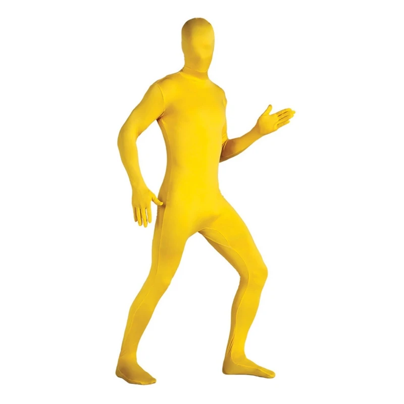 Cosplay Costume Adult Unitard Men and Women Full Jumpsuit Disappearing Man Body Suit Halloween Cosplay Costumes Tights