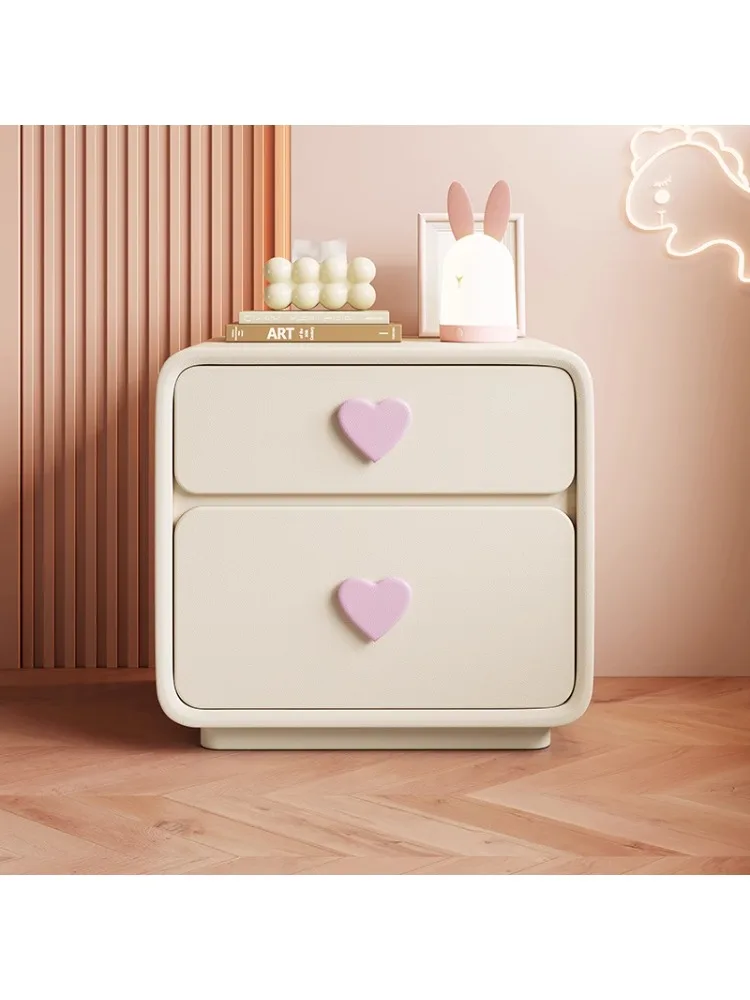 Bedroom bedside table French cream wind bedside table Children's room creative cute shelf