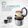 20-Cup (Cooked) / 5Qt. Digital Rice & Grain Multicooker, Food Steamer, Slow, Grain Cooker, Stainless Exterior/Nonstick Pot 5