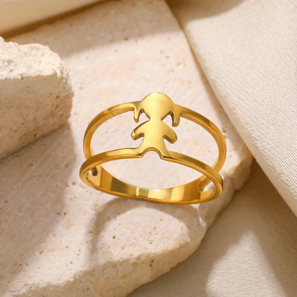 Haoze Initial Letter Ring for Women Girls Gold India | Ubuy