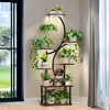 Grow Lights, 59 in 8 Tiered Tall Plant Shelf, S-shaped Metal, Plant Shelves 1