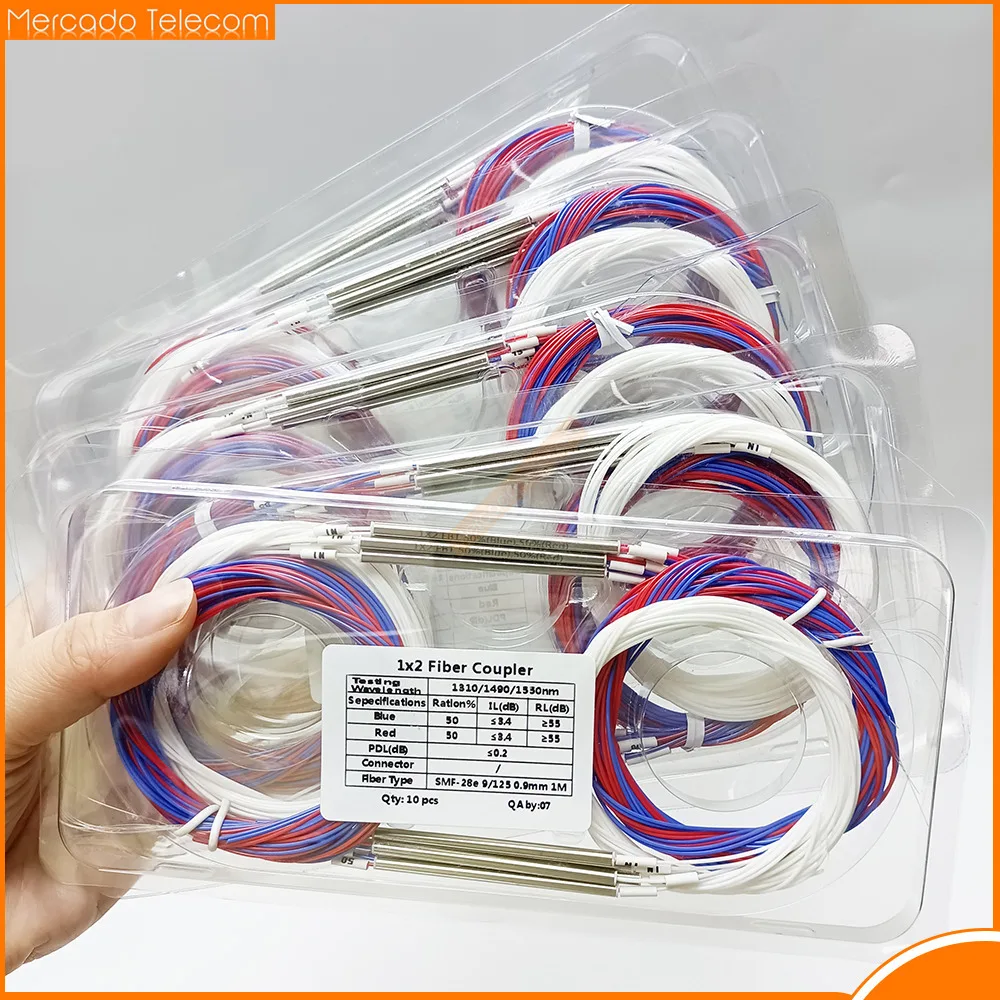 10 teile/los 2/98 1/99 30/70 40/60 50/50 Verschiedene Arten 1x2 0,9mm Unsymmetrische Koppler Fiber Optic FBT Splitter, Ohne Anschlüsse