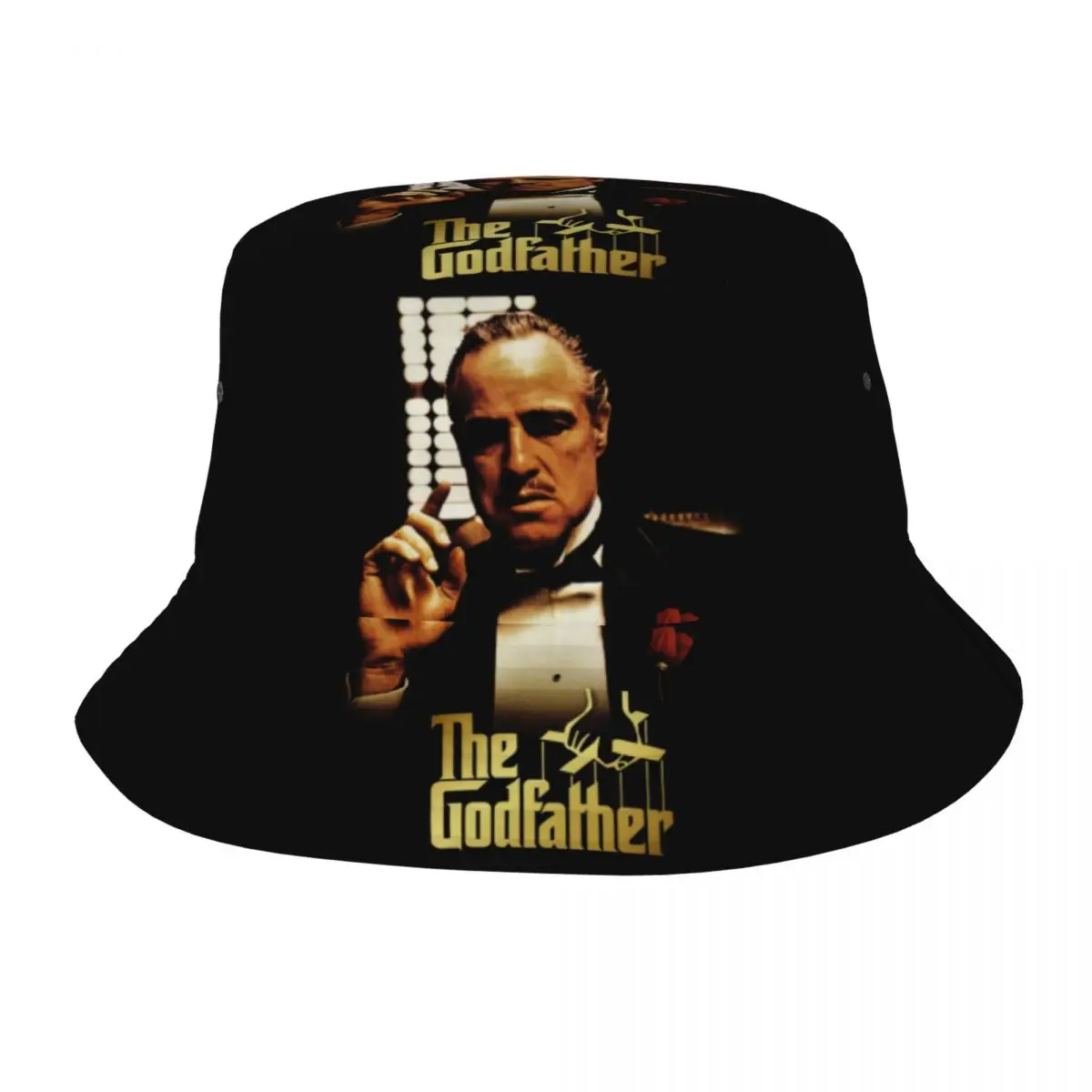 

Unisex Bucket Hat The Godfather Film Vocation Getaway Headwear Packable Camping Fishing Caps Classic Movie Ispoti Hat Gift