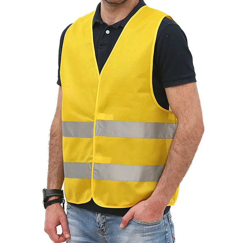 High Visibility Reflective Safety Clothing for Motorcycle Bike Ride Sanitation Worker Outdoor Warning Shirt Vest Traffic Safety